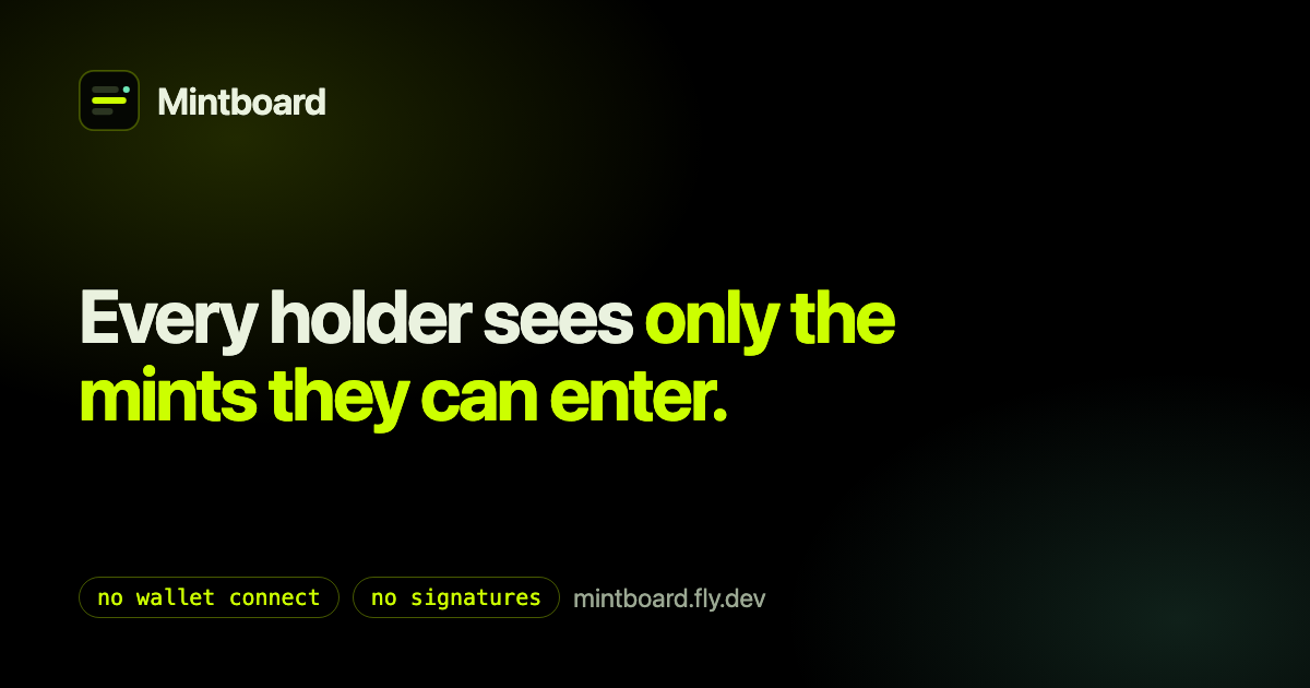 Mintboard social card